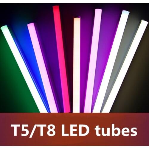 LED Tube T5 Fluorescent Integrated Light T8 Bulb Wall Lamp Lampada 30CM 60CM 6W 10W Ampoule Cold White 110V 220V 240V