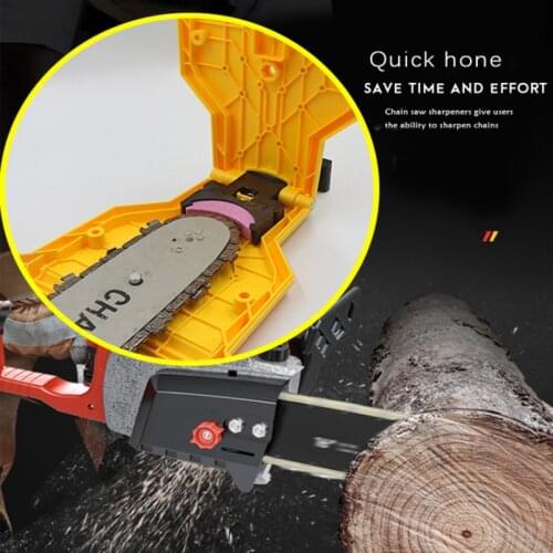 The NewChainsaw Teeth Sharpener chainsaw Portable Durable Easy Power Sharp Bar-Mount Fast Grinding Chainsaw Chain Sharpener Tool