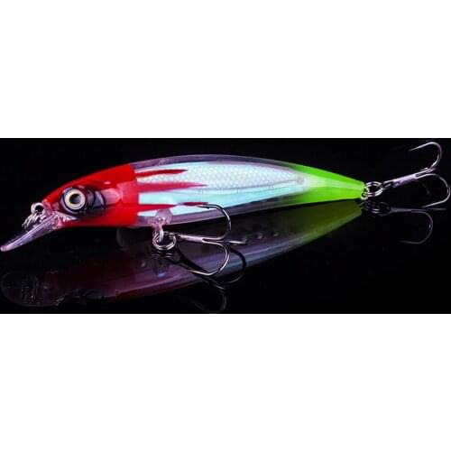 WALK FISH 1PCS Floating Minnow Fishing Lure Laser Luminous Hard Artificial Bait 3D Eyes 11cm 14g Fishing Wobblers Crankbait
