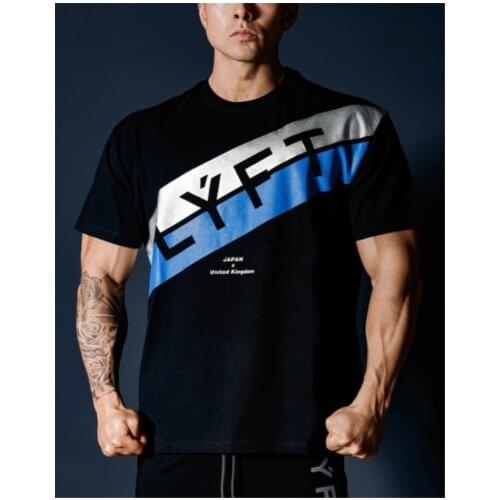 Japan & Uk 2020 Zomer Fitness Sport Running Man Katoen Korte Mouw T-shirt Gym Training Mannen Spier Fitness T-shirt tees Tops