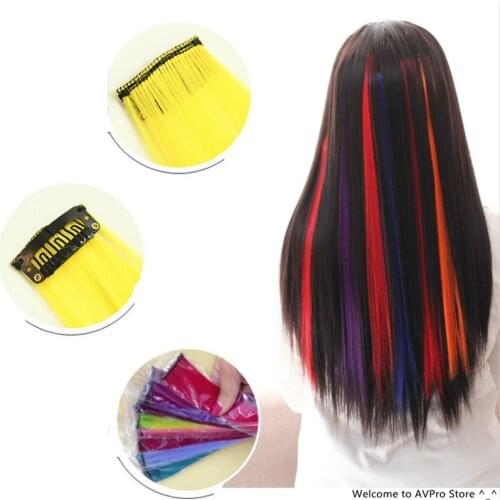 55cm Colored Long Straight Hairpiece Hair Styling Tools Weave Braid Hair Braider Bun Maker Hair Roller DIY Braiding Accessories