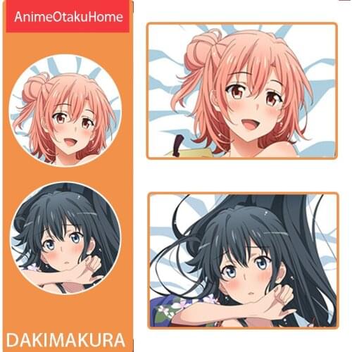 Anime My Teen Romantic Comedy SNAFU Yukinoshita Yukino Yuigahama Yui Pillow Cover Isshiki Iroha Pillowcase Bedding Dakimakura