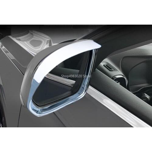Auto Accessory Rearview Rear View Mirror Rain Eyebrow Protection Kit Cover Trim Fit For VOLVO XC40 2018 2019 2020 styling 2pcs