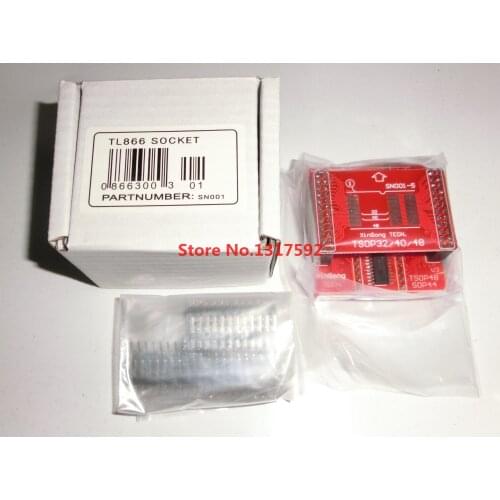 Free shipping MiniPro TL866 Universal Programmer TSOP32 TSOP40 TSOP48 Sockets TL866II PLUS TL866A SN001 new original