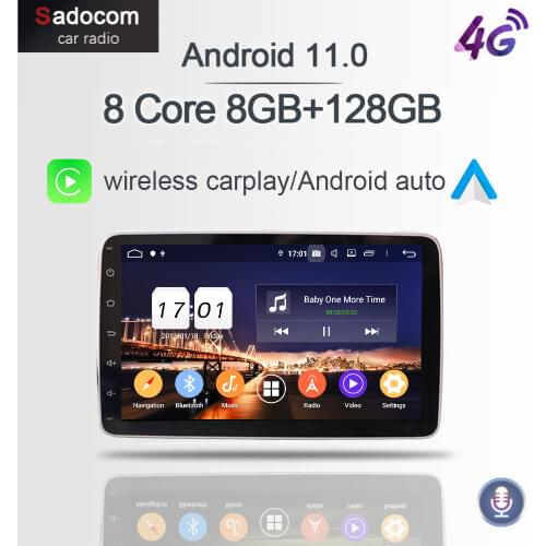 Wireless Carplay PX6 DSP IPS Android 10.0 Car DVD Player 4GB + 64GB GPS RDS Radio Wifi Bluetooth 5.0 For Ford FOCUS 2019 2020