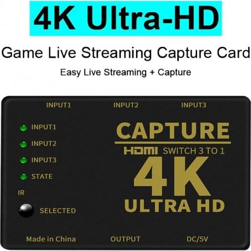 Bluelans HDMI-compatible to USB 2.0 Video Capture Card 1080p HD Recorder Game Video Broadcast Tool