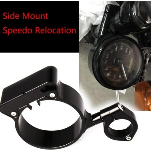 39mm/16" Side Mount Speedo Relocation Bracket Fit For Harley Sportster XL 883 1200 Parts