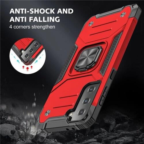 Armor Case For Samsung Galaxy S21 S20 FE S10 Note 10 20 Plus Ultra A02 A51 A71 M21 M31 M31S M51 A21S A20e A50 A70 Phone Cover
