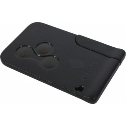 Black Color ( 3-Button ) Remote Smart Card Key Housing Case Cover For Renault Megane 2