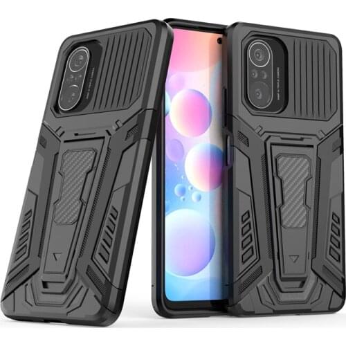 For Xiaomi Poco F3 Case Chariot Bracket Rubber Armor Rubber Phone Protective Case For Xiaomi Poco F3 Cover for Xiaomi Poco F3