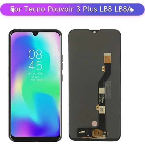 For Tecno Pouvoir 3 Plus LB8 Full LCD Display Assembly Complete Touch Screen Digitizer Replacement
