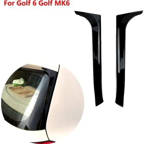 For VW Volkswagen Golf 6 Golf MK6 Variant Wagon Car Rear Window Side Wing Roof Spoiler Splitter Stickers Trim Cover Gloss Black