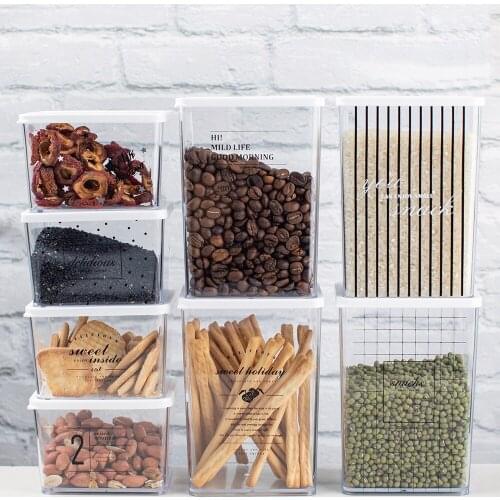 Sealed Jar Small Plastic Storage Bottle Kitchen Food Cereal Tea Box Grain Miscellaneous Moisture Savings Tank mx11281545