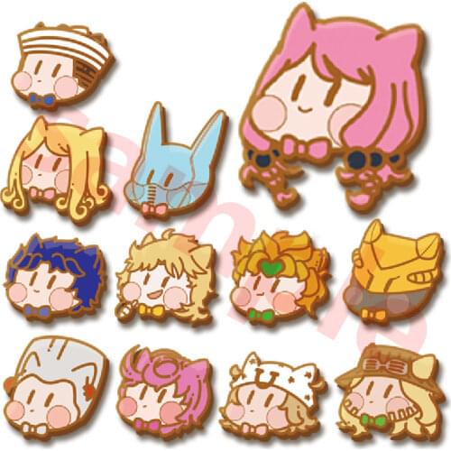 Cosmile JoJos Bizarre Adventure Giorno Giovanna JOTARO metal badge pin collection Cute Lovely Thoughtful cosplay cos Gift HOT