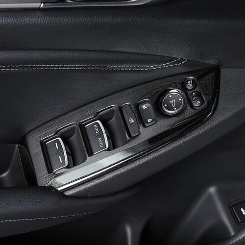 Stainless steel For Honda Accord 10th 2018 2019 Door Window glass Lift Control Switch Panel Accessories car styling 4pcs