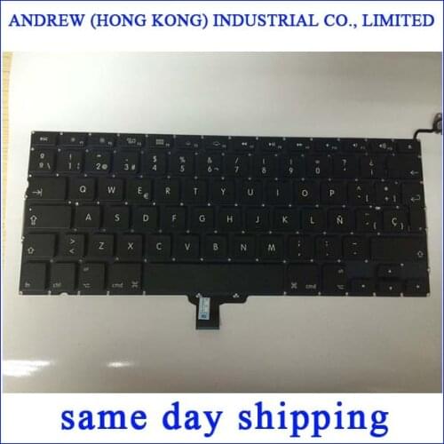 New A1278 Keyboard for Macbook Pro 13" A1278 Keyboard Spain Sp Spanish Keyboard 2009 2010 2011 2012 Year