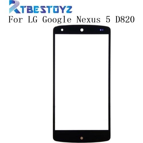 RTBESTOYZ Front Touch Screen Outer Glass Lens Panel Replacement For LG Google Nexus 5 D820 D821