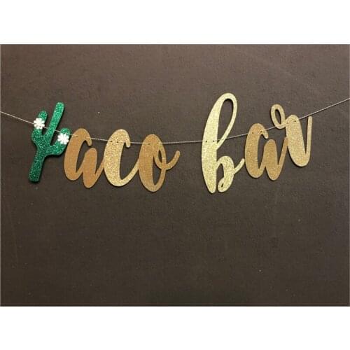 Personalised Taco Bar Banner, Mexican Party Decorations, Custom Fiesta Party Design Banners milestones birthday