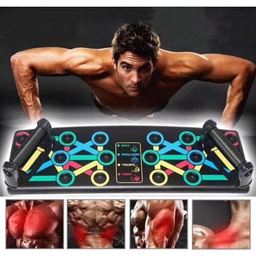 16 In 1 Pull Up Bar Push-Ups Stands Fitness Equipment Push Up Training Foldable for Home Gym Training Board Strength Training