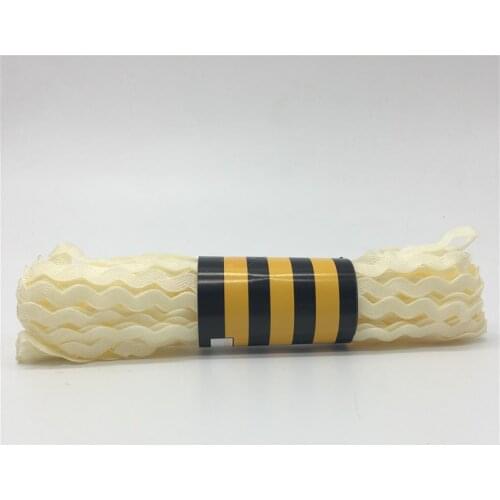 15yards 6mm Cream Polyester Ribbon Zig Zag Ribbons DIY Handmade Material For Wedding Party Christmas Decoration