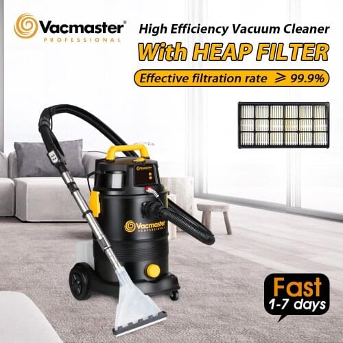 Vacmaster Household Vacuum Cleaner 30L Car Vacuum Cleaner 2 in 1 Shampoo Carpet Vacuum Cleaner 1300W 19KPa Dust Collector