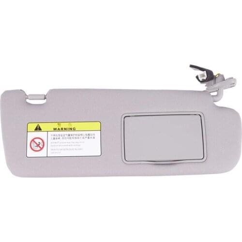 RHD Car Inner Sun Visor Shield Shade Board with Mirror 852020R300 for HYUNDAI 2005 2006 2007 2008 2009 Sonata NF NFC Grey