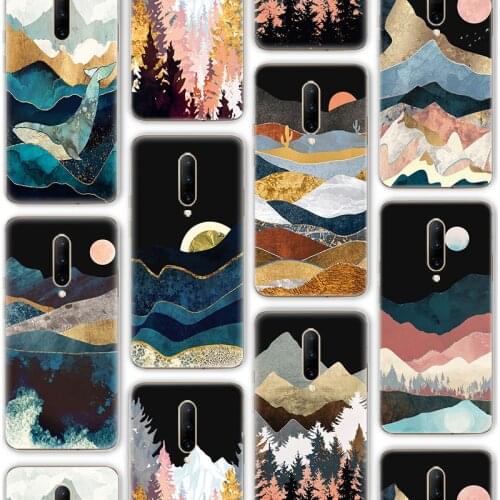 Ciciber Funda Luxury Case for Oneplus 9 7 8 9R 8T 7T 6 6T Nord N10 N100 Pro Soft Silicone Fashion Ink Painting Vogue Coque Shell