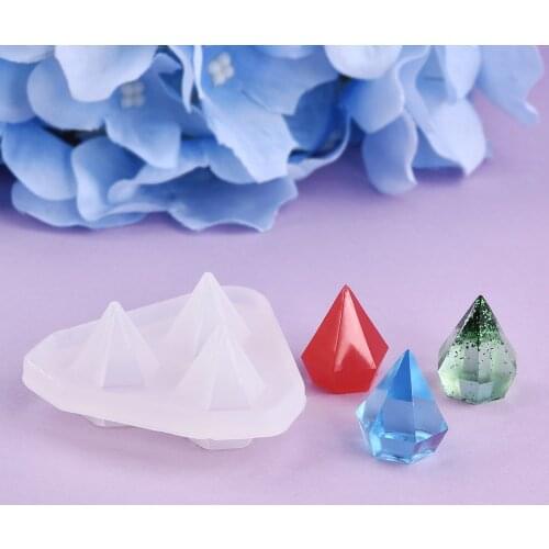 Resin Diamond Silicone Mold Casting Molds For Epoxy UV DIY Pendant Resin Jewelry Making Jewelry Tools Moulds