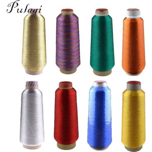 Fine 3000M/Spool Metallic Sewing Thread Gold Machine Yarn Embroidery Threads For leather Apparel Fabric Sewing Accessory D
