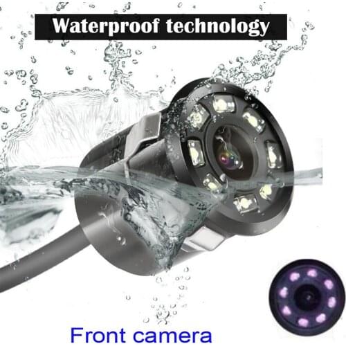 Mini IP 69 Waterproof CCD Universal Front camera with 8 IR infrared HD Parking Camera 18.5MM Hot sale