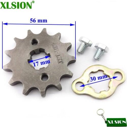 XLSION 428 13 T Tooth 17mm Front Engine Sprocket For 50cc 70cc 90cc 110cc 125cc Taotao Dirt Pit Bike ATV Quad Buggy Scooter