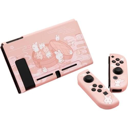 Protective Case Shell For Nintendo Switch Game Console Cute Cartoon Pink Cover Soft TPU Shell For Nintendo Switch Accessories