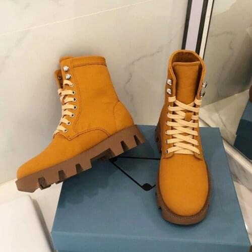 Retro Women Short Snow Boots New Brand Shoes Woman British Thick-soled Boots Female Round Toe Botas Spring Ladies Motorcycle