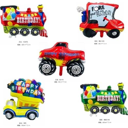 1pcs/lot 60*72cm The New Cartoon Cars Birthday Aluminum Balloon Inflatable Helium Foil Balloon Toys Kids Birthday Party Supplies