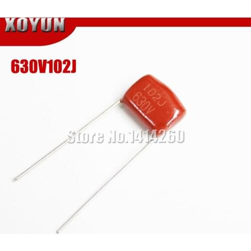 10PCS CBB 630V102J 630V1000PF 102J 630V 1NF P10mm