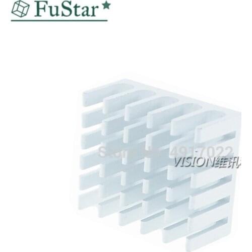 10 pcs Heatsink Cooling Fin Aluminum Radiator Cooler Heat Sink for IC Chip LED Silver 22*22*10mm Black 22X22X10mm LED Radiator