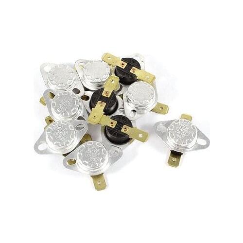 10 x 250V 10A 88 Celsius NC Normal Close Thermostat Temperature Thermal Switch