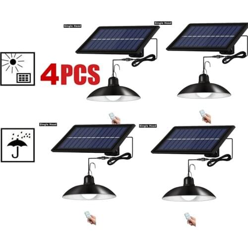 4pcs Retro Lampshade Balcony Chicken Coop Waterproof Shed Lamp Hanging Solar Pendant Lights Auto On Off Garden Home Outdoor Indo