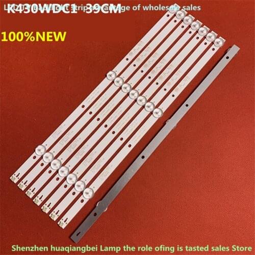 40 PCS/lot LED backlight strip for 43DL4012N L43E6800 43HFF5952 43L1600C 43BDL4012N K430WDC1 A1 A3 4708-K43WDC-A1113N11 A3113N11