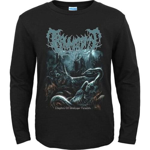 6 designs Horrible Traumatomy Rocker men women shirt 3D heavy death Metal Punk fitness camiseta skateboard black demon tee