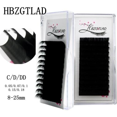 HBZGTLAD New C/D Curl 8-13mm Mix Length False Lashes Eyelash Rainbow Series Individual Colored Lashes Faux Eyelash Extensions