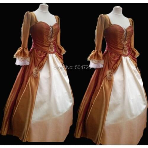 Tailored!Classical Theatre TV Duchess Queen 17th Medieval Renaissance Gown Era Halloween Retro Cosplay dress all size HL-544