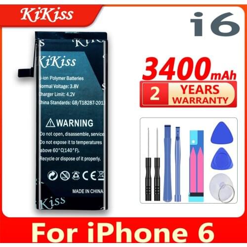 3400mAh Battery For iPhone 6 iphone6 Cell Phone Replacement Batteries + Gift Tools
