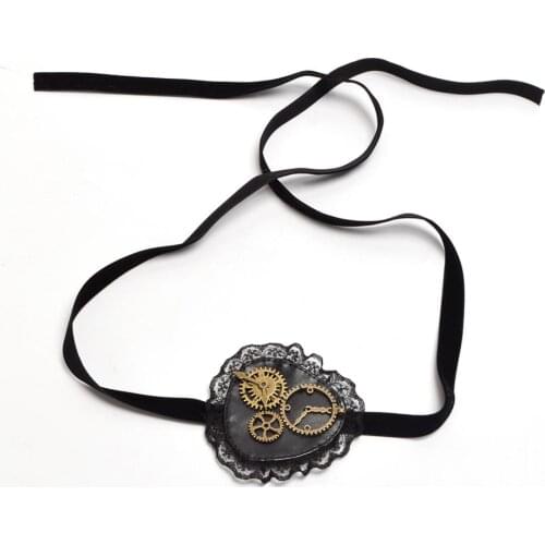 Steampunk Lolita Eyewear Eye Patch Cosplay Accessory