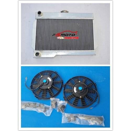 56MM Aluminum Radiator + FAN For Rover MG/MGB-GT MT NIB Manual