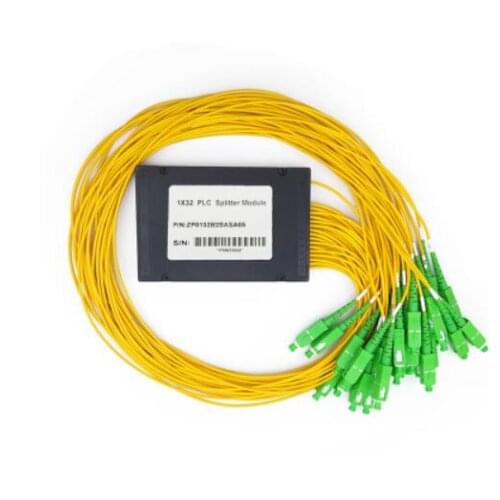 Free Shipping 1x32 PLC splitter SC APC SC APC 1x32 1M PLC splitter box FTTH Fiber optic ABSHigh Reliability