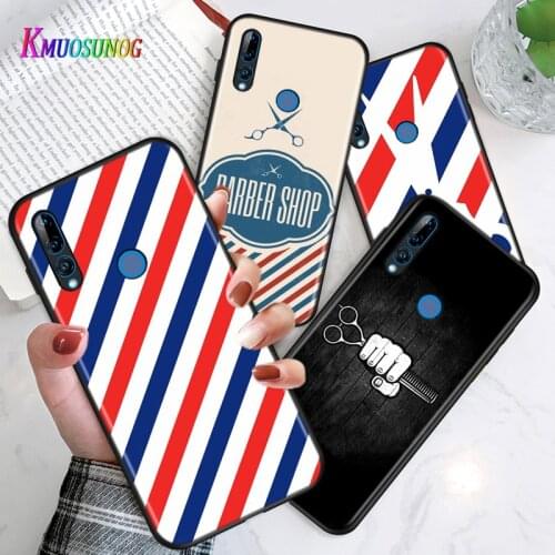Barber Stripes Scissors Cover For Honor 30i 10i 10X 9X 8X MAX 20 10 9 8 8A 8C 8S Prime 7A Pro Lite Phone Case