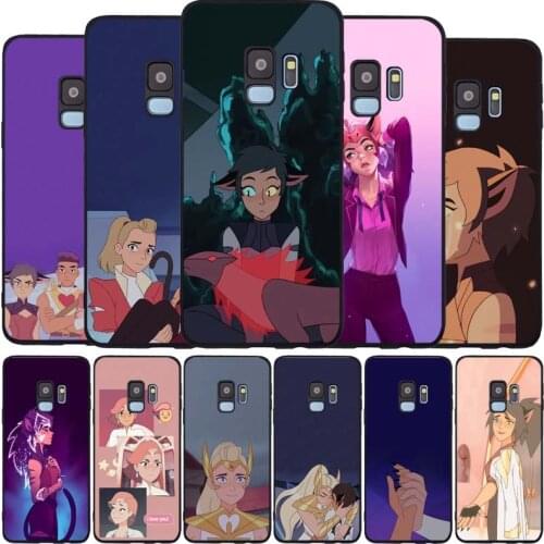 She-Ra and the Princesses black Soft phone Case For Samsung S20 S10 S9 S8 S7 edge Plus Lite Note 8 9 10 A6 A7 A8 A9 2018 Cover