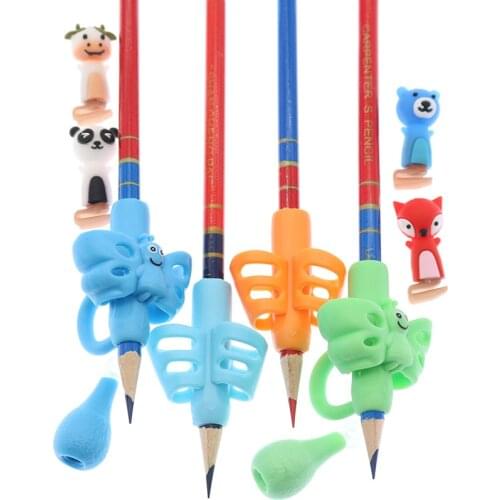 10pcs Color Pen Holder Can Help Children Learn To Hold A Pen And Write Posture Correction, Suitable For Pencil Soft And Correct