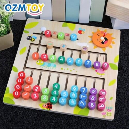 Kids Toys Preschool Wooden Montessori Toys Digital Mathematics Baby Early Educational Toys Teaching Aids Math Toys For Children